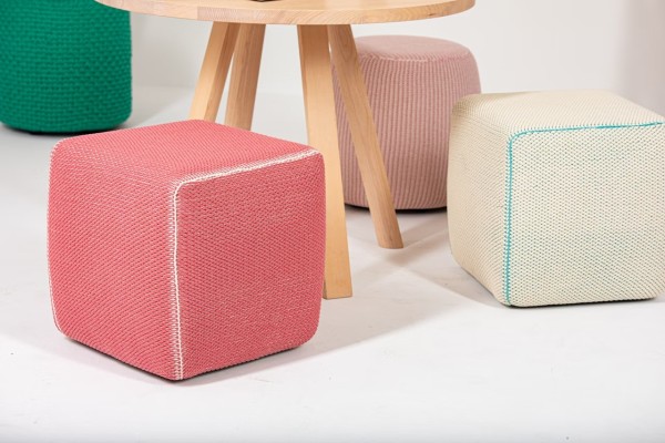 BuzziKnit Pouf Square